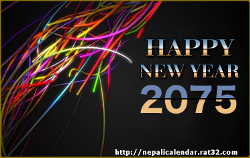 Happy new year 2075 bikram sambat new
