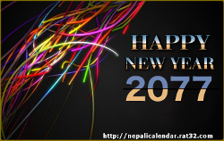 Happy new year 2077 bikram sambat new
