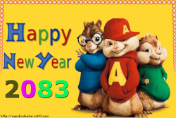Download Happy New Year 2072 Cards Blue